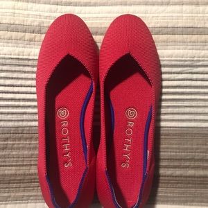 Rothy’s Hot Pink flats, size 9.